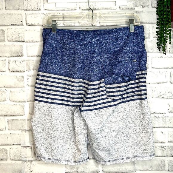 Hurley Blue Striped Swim Trunks Bathing Suit Size 30 - Picture 4 of 5